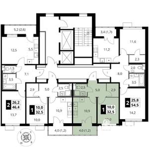 1-к квартира, вторичка, 33м2, 13/16 этаж