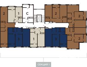 2-к квартира, вторичка, 56м2, 7/8 этаж