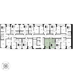 1-к квартира, вторичка, 35м2, 11/17 этаж