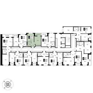 1-к квартира, вторичка, 34м2, 4/17 этаж