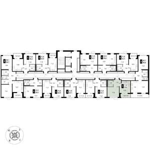 1-к квартира, вторичка, 35м2, 12/16 этаж