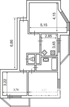 3-к квартира, вторичка, 83м2, 17/17 этаж