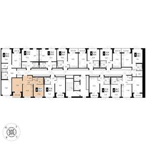 2-к квартира, вторичка, 52м2, 14/17 этаж