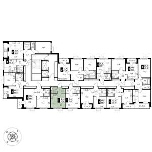 Студия квартира, вторичка, 22м2, 13/17 этаж