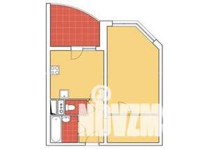 1-к квартира, вторичка, 42м2, 11/25 этаж