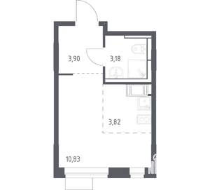 Студия квартира, вторичка, 22м2, 5/12 этаж