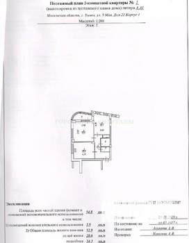 2-к квартира, вторичка, 54м2, 2/25 этаж