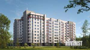 1-к квартира, строящийся дом, 40м2, 9/9 этаж