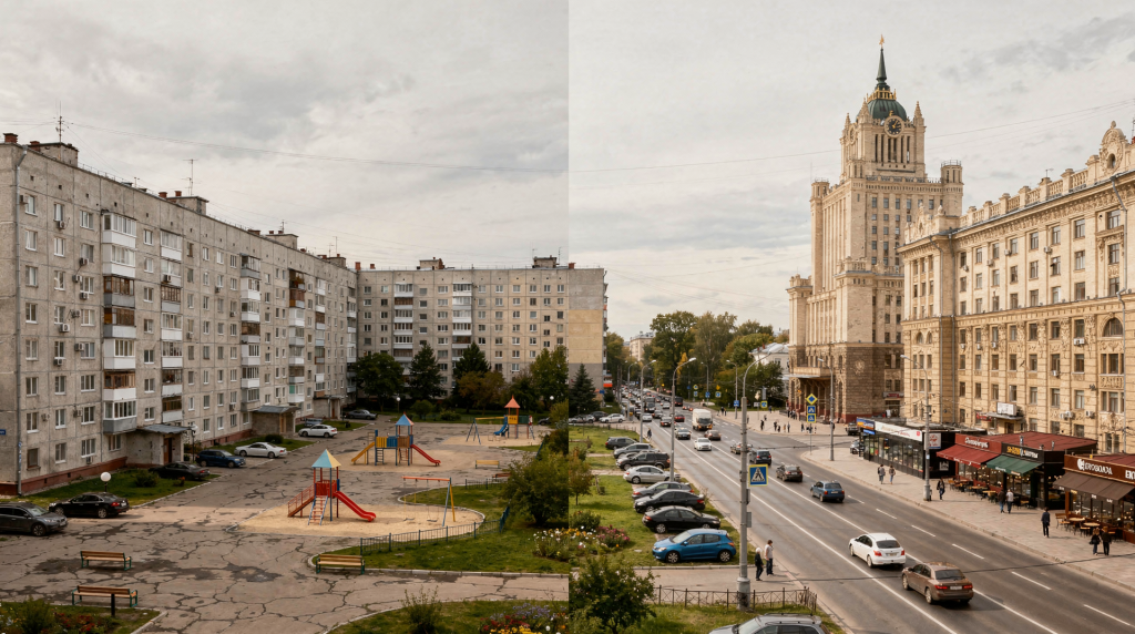 Чем спальные районы Подмосковья отличаются от центра Москвы